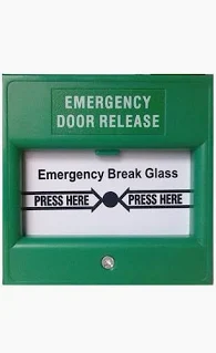 Emergency Break Glass Exit Button