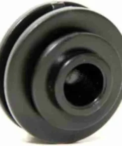 Bobbin Flat Bar Insulator Black Plastic